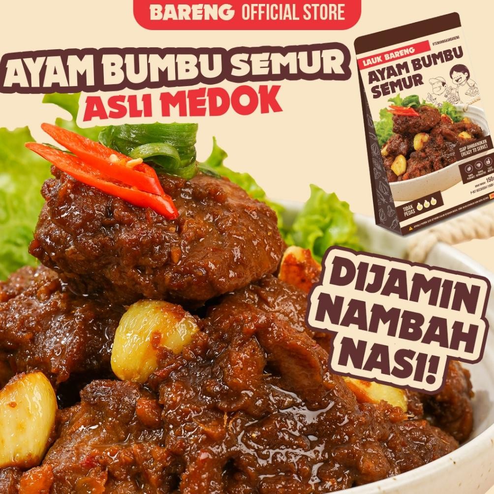 

TERMURAH Lahap Bareng | Ayam Bumbu Semur | Makanan Instant Ready to Eat, Real Food dan Tanpa Pengawet Siap kirim