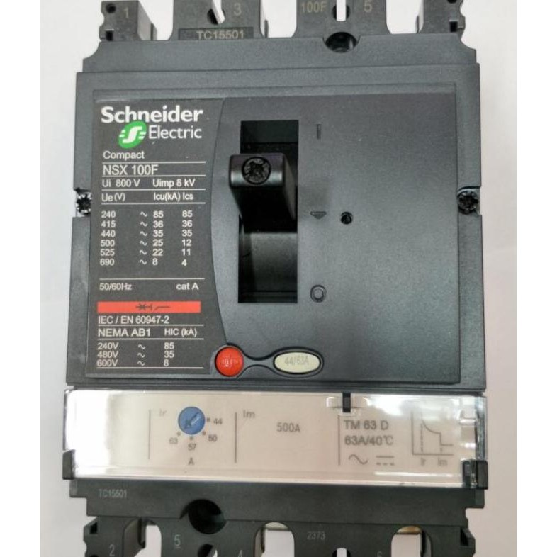 Promo Mccb NSX 100F 3p 16A-63A schneider COD