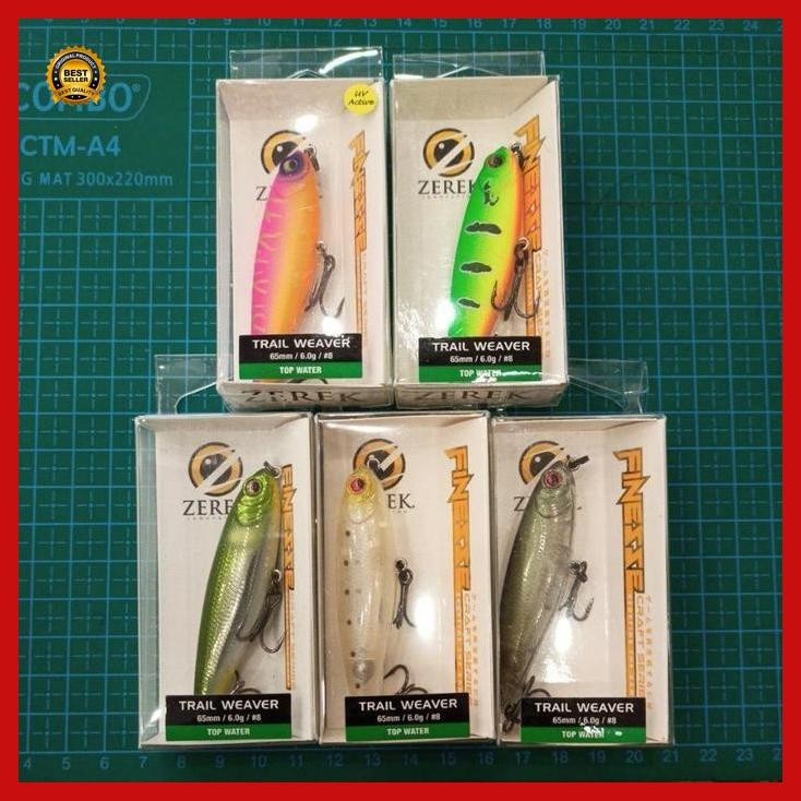 "Cod" - Lure Zerek Trail Weaver 65 Floating Pencil Wtd Umpan Top Water Hampala Bestseller