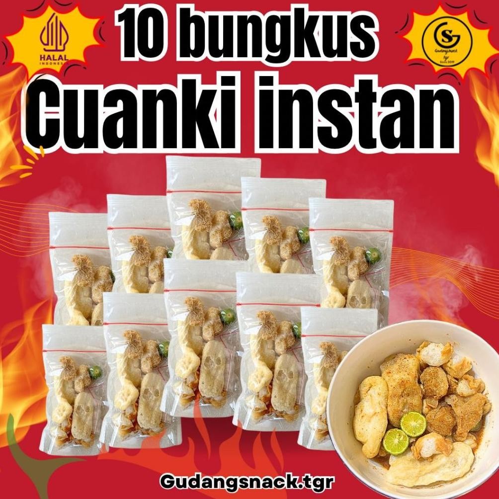 

READY STOK 10 Bungkus Cuanki Instan Paket Irit Ekonomis Hotpot Instan - GST Siap kirim