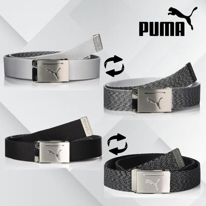 Puma Golf 2019 Men's Reversible Web Belt, Ikat Pinggang, Pembuka Botol ZS