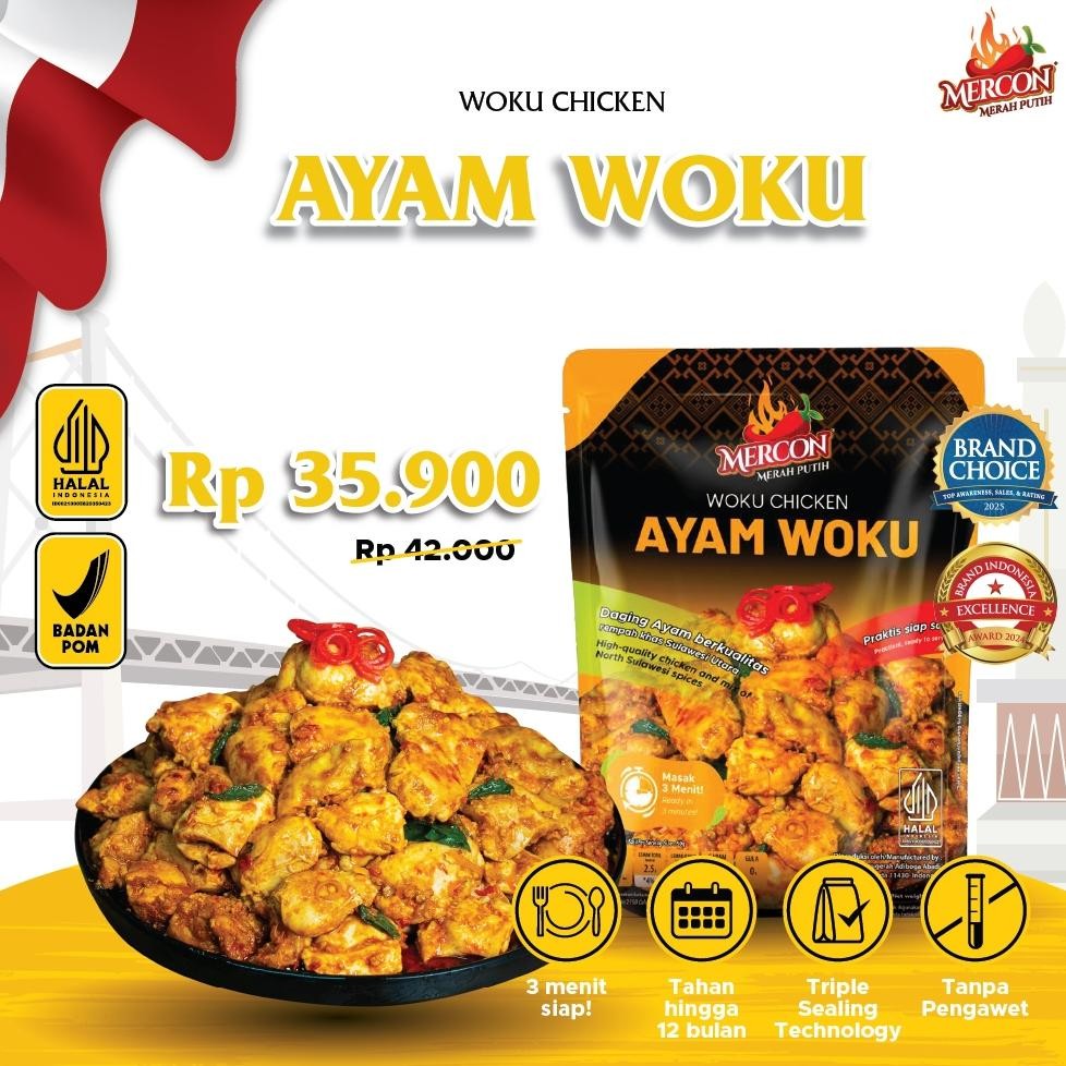 

READY STOK [NEW] Mercon Merah Putih - Satuan || Ayam Woku Siap kirim