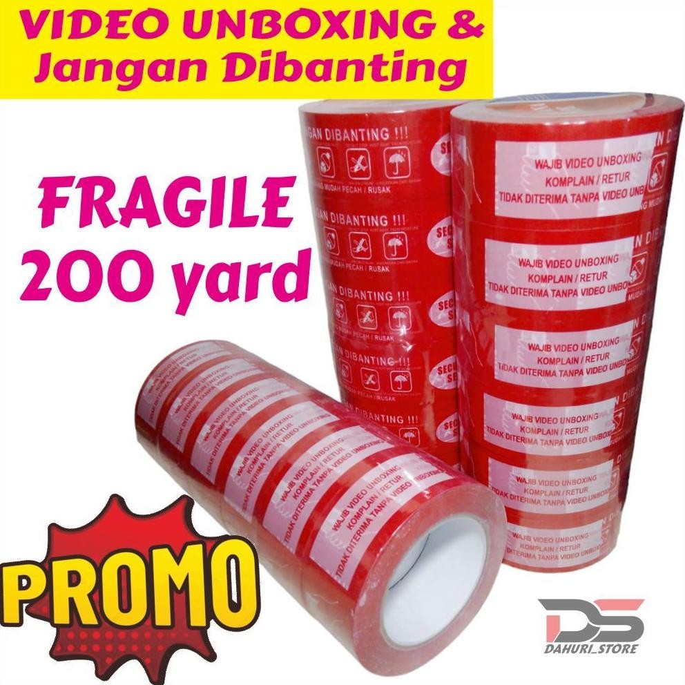 

PROMO Lakban Fragile Jangan Dibanting Video Unboxing Fragile 200 yard