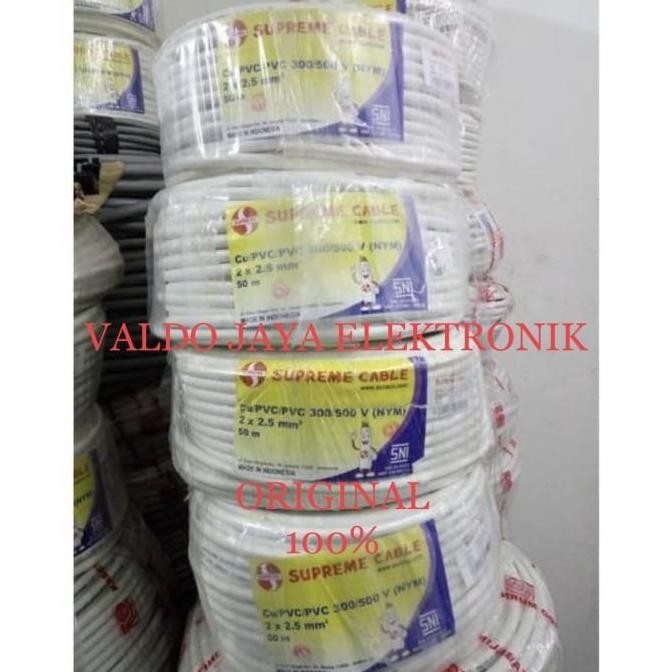 Promo SUPRIME Kabel Listrik NYM 2x1.5 @50M Kabel Supreme Kabel Suprime COD