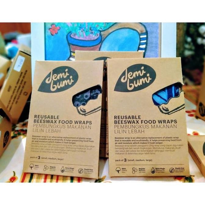 BEBAS ONGKIR - Beeswax Food Wrap
