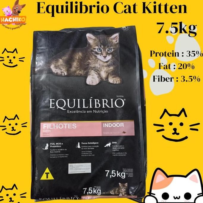 Terbaik Equilibrio Kitten 7.5Kg/Equilibrio Kitten 7,5Kg/Equilibrio Cat 100% Ori