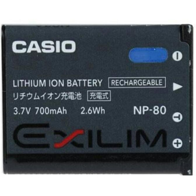 TERBARU - Battery for Casio NP-80/ Baterai/ Batere. NP-80/NP80/NP 80