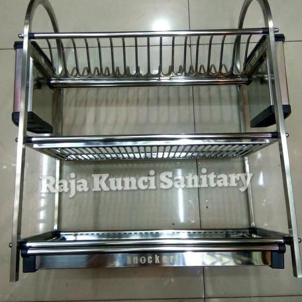 Rak Piring Knokers WJD 650 Stainless SUS 304 /Rak Piring Stainless 304