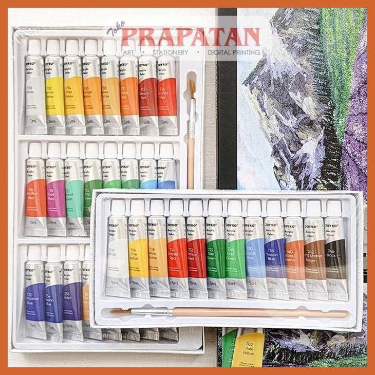 

(ATK) CAT AKRILIK SET JOYKO 5ML ACC-5 | JOYKO ACRYLIC SET ALAT TULIS LUKIS SEKOLAH KULIAH GAMBAR KANTOR