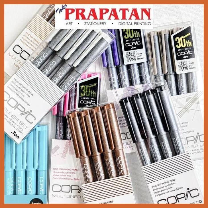 

(ATK) COPIC MULTILINER SET 4PCS FINE NIB INKING PENS ALAT TULIS LUKIS SEKOLAH KULIAH GAMBAR KANTOR