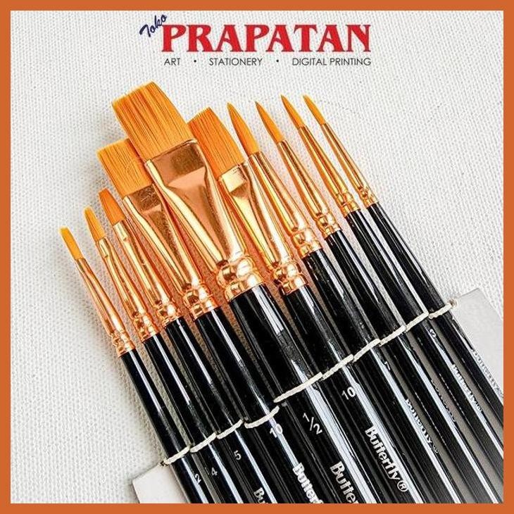 

(ATK) KUAS LUKIS BUTTERLFY SET 10PCS BT-ART2 | PAINT BRUSH ALAT TULIS LUKIS SEKOLAH KULIAH GAMBAR KANTOR