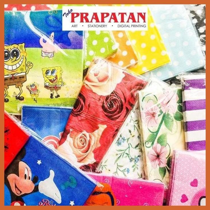 

(ATK) TISSUE KERTAS / NAPKI DECOUPAGE 32X32CM 20 LEMBAR MOTIF ANAK ALAT TULIS LUKIS SEKOLAH KULIAH GAMBAR KANTOR