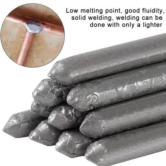 Bisa Cod [Ol] Batang Las Timah Suhu Rendah Dengan Bakar Korek Api Low Temperature Electrode Welding 