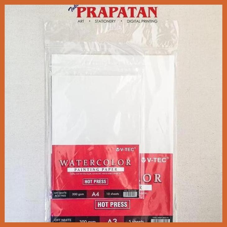 

(ATK) V-TEC WATERCOLOR PAPER A6/A5/A4/A3 SHEETS ALAT TULIS LUKIS SEKOLAH KULIAH GAMBAR KANTOR
