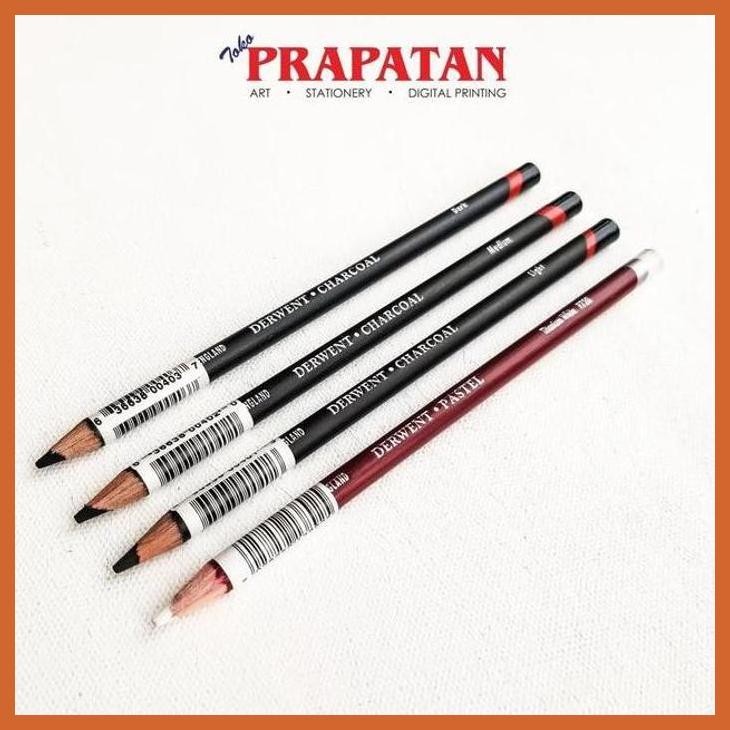 

(ATK) DERWENT CHARCOAL PENCIL / PENSIL ARANG (LIGHT, MEDIUM, DARK) ALAT TULIS LUKIS SEKOLAH KULIAH GAMBAR KANTOR