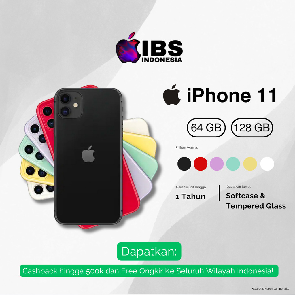 APPLE IPHONE 11 64GB 128GB 256GB SECONDHAND BERGARANSI