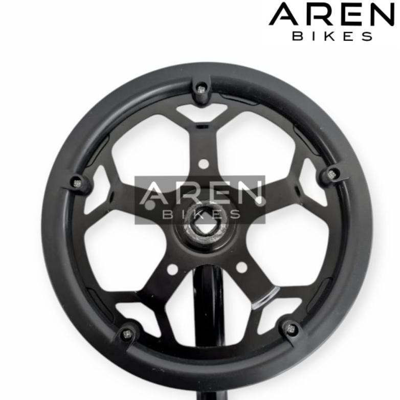 Sale Crank Single 1 Speed Platinum 46T 48T 46 48 T Besi Gir Gear Tengah Sepeda Seli Lipat Minion Fix