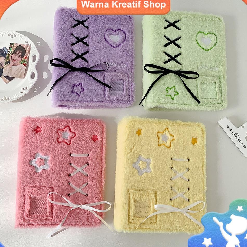 Album Kartu Velboa A5 Dengan Pita Album Kecil Untuk Penggemar Buku Penyimpanan Kartu Aktif Buku Kart