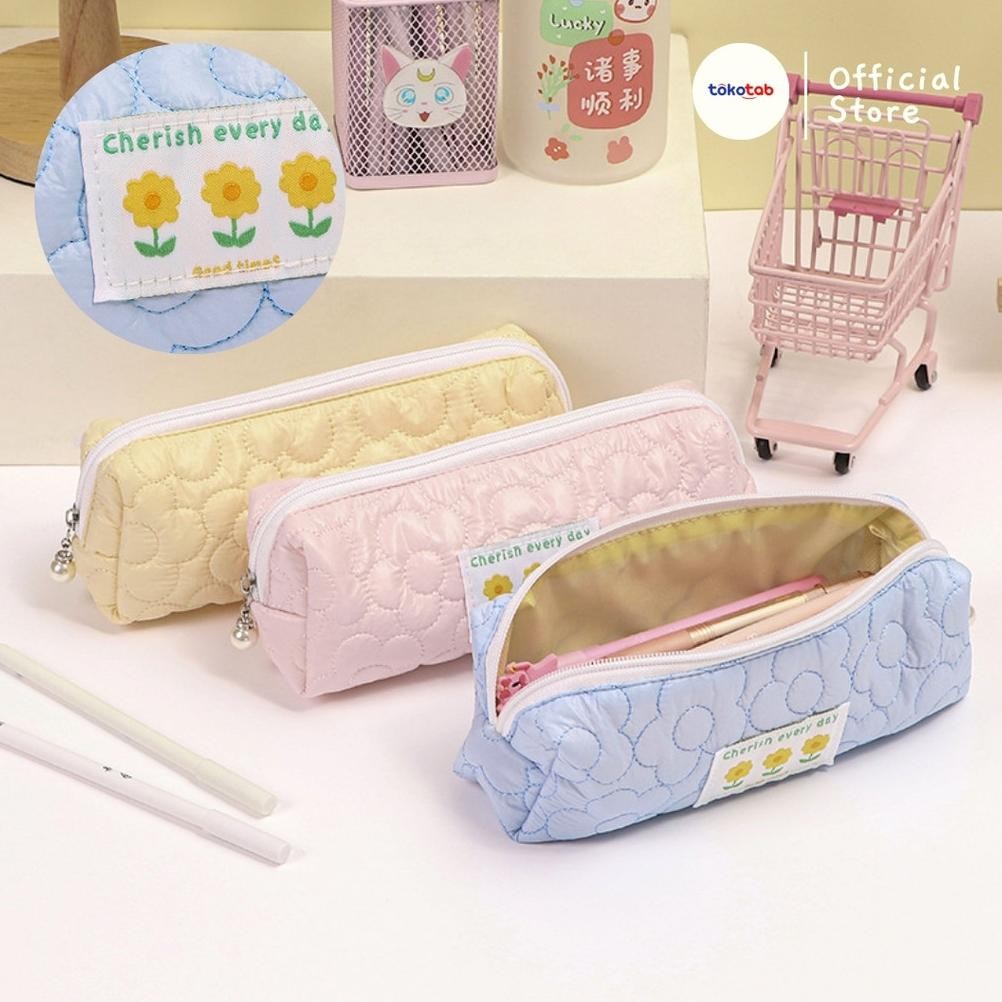 

Ready_Stock_Cod Tokotab - Sunflower Pillow Pencil Case Stationery Bag Pouch Makeup Pencil Case Bag Stationery Fluffy Pouch Multifungsi By05