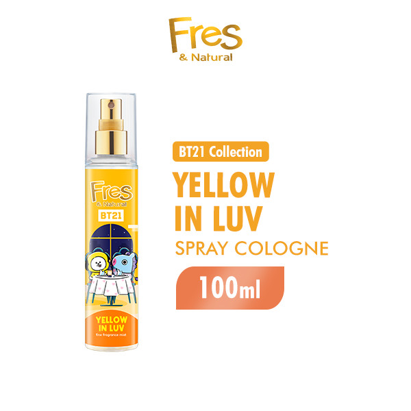Fres & Natural Spray Cologne BT 21 Yellow In Luv Botol 100 ml x2 - Gambar 3