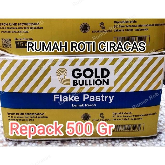 

GOLD BULLION FLAKE PASTRY 500GR SHORTENING SPESIAL CROISSANT PASTRY