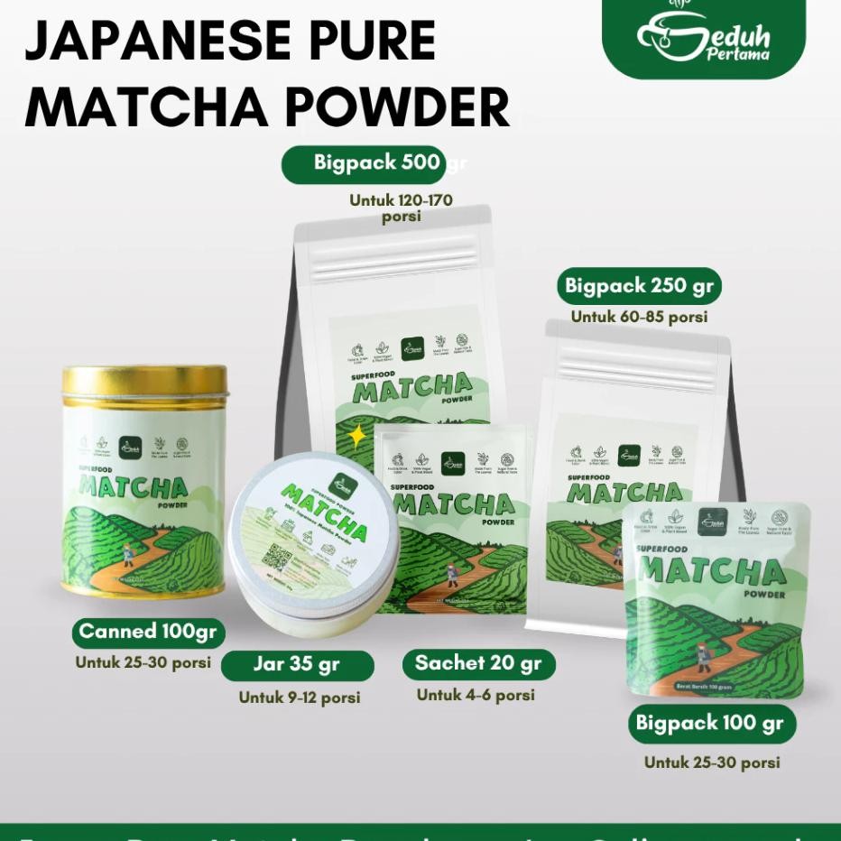 

Seduh Pertama Pure Matcha Bpa Culinary Grade Food