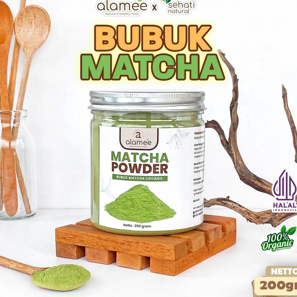 

Alamee Matcha Powder Minuman Teh Matcha Pure Matcha Tea Powder Tanpa Campuran Gula 200Gr