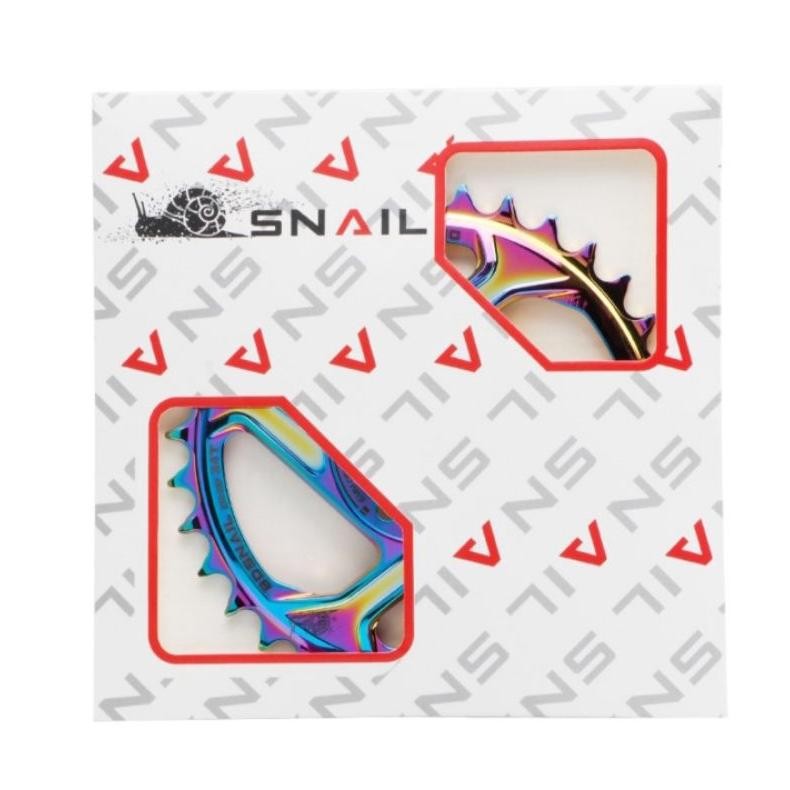 Premium Snail Chainring 32T GXP Chain Ring Arm Crank GXP Direct Mount Rainbow High Quality