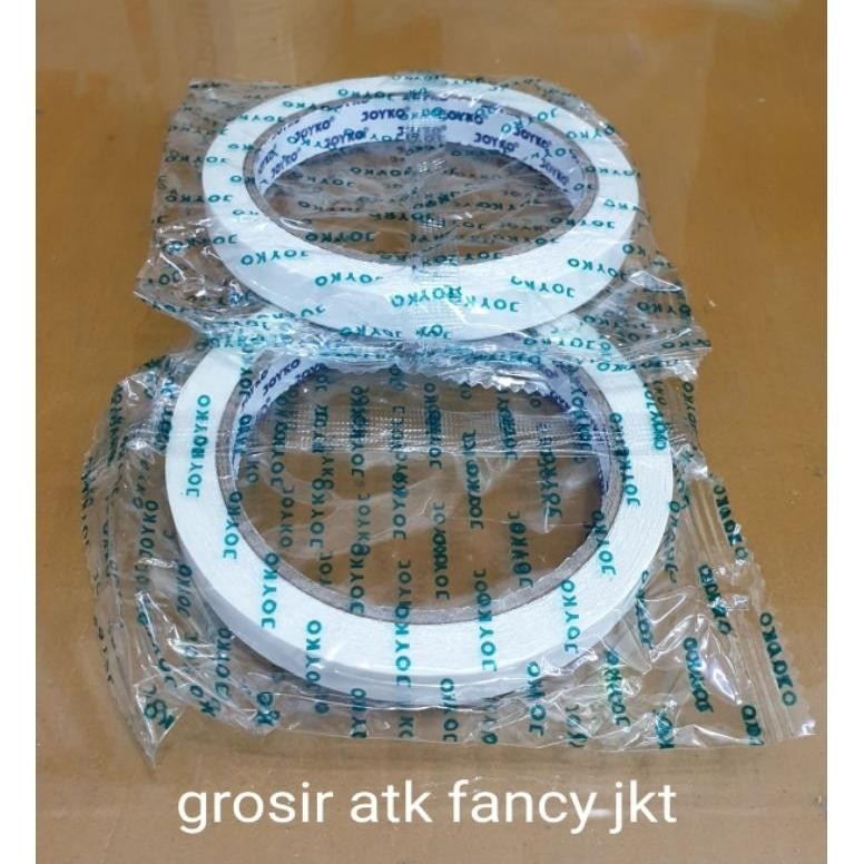 

Viral ( 24 Buah ) Double Sided Tape Perekat 2 Sisi Joyko 12 Mm X 15 Yard ( 1/2 Inch ) Blue Core H-4