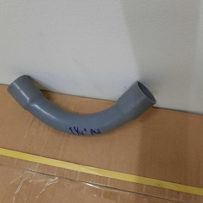 long elbow 1 1/4" keni panjang 1 1/4 inch pvc AW MASPION large radius 11/4" keni panjang 11/4" long 