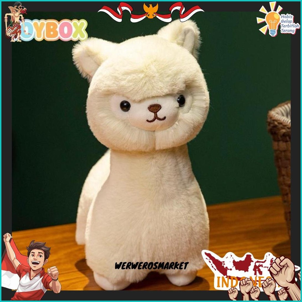 Joybox Doll Boneka Alpaca Plush Toy Mainan Alpaca Mewah Yang Lucu Hadiah Ulang Tahun 30 Cm Gratis On
