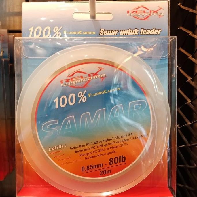 Terbaik | Senar Leader Samar 80 Lb 100% Flurocarbon | 100% Ori