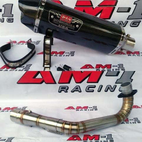 Knalpot Racing Yoshimura R77 Carbon Lubang 2 Yamaha XMAX 250 X MAX Original