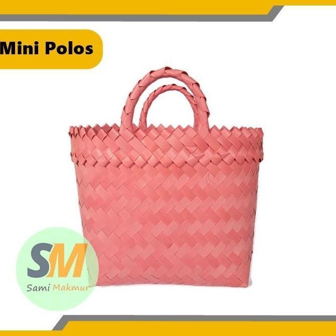 DY100 - MURAHH Tas Anyaman Plastik Mini Polos / Tas Anyam Jinjing Tas