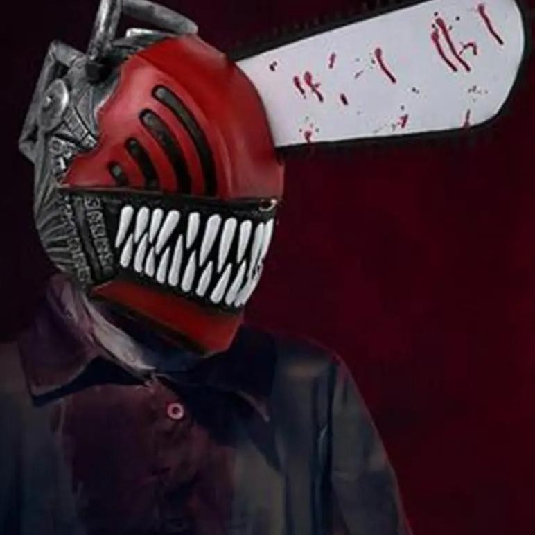 CR - Halloween Gift Chainsaw Man Cosplay helm chainsaw Helmsman chainsaw man chainsaw man mask latex