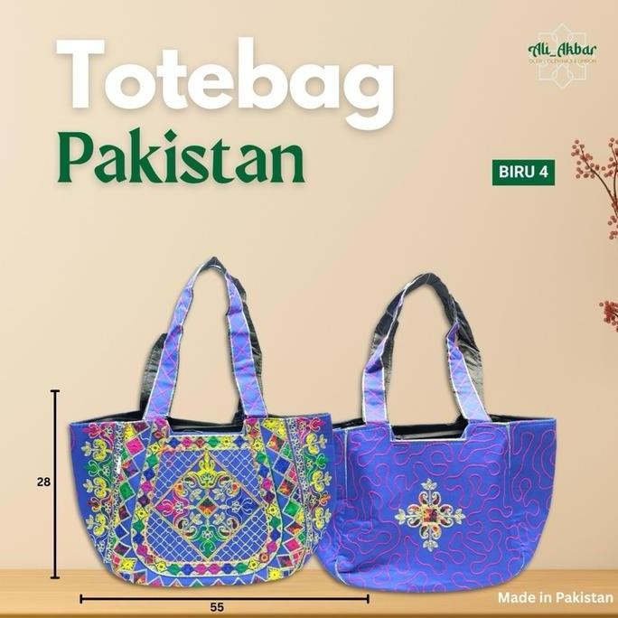 DV123 - Totebag Jinjing/Tas Jinjing/ Tas ketek Etnik Pakistan Klasik Bahan Sintetis Ringan 52x29 Wan