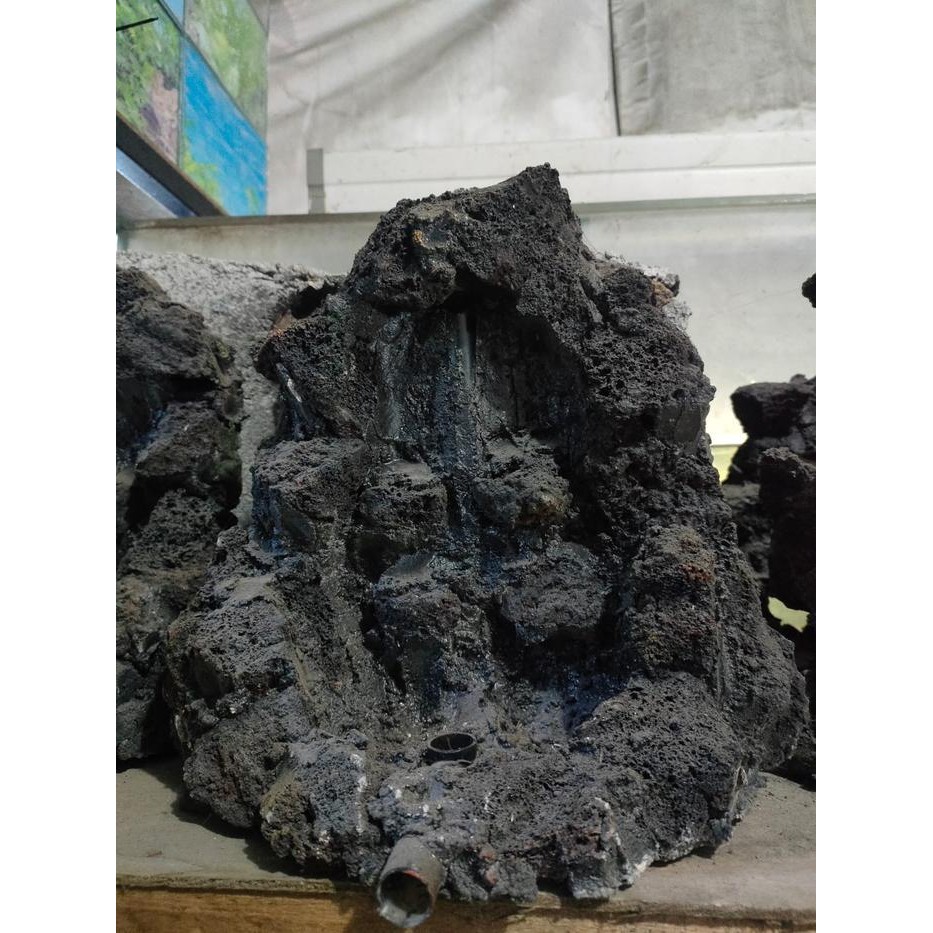 RA TEBING AIR TERJUN / MINIATUR AIR TERJUN AQUASCAPE / AQUARIUM UK. M