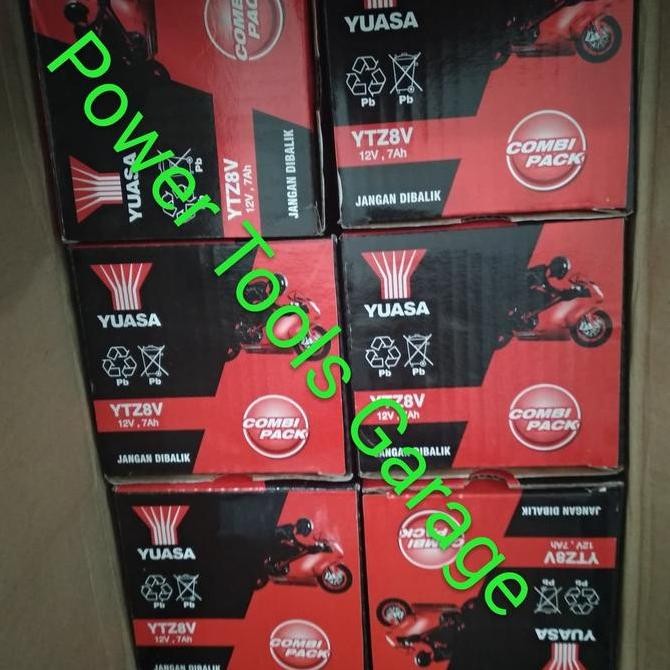 AKI MOTOR VESPA LX 150 R25 CBR250 XMAX AKI KERING YUASA YTZ8V Original