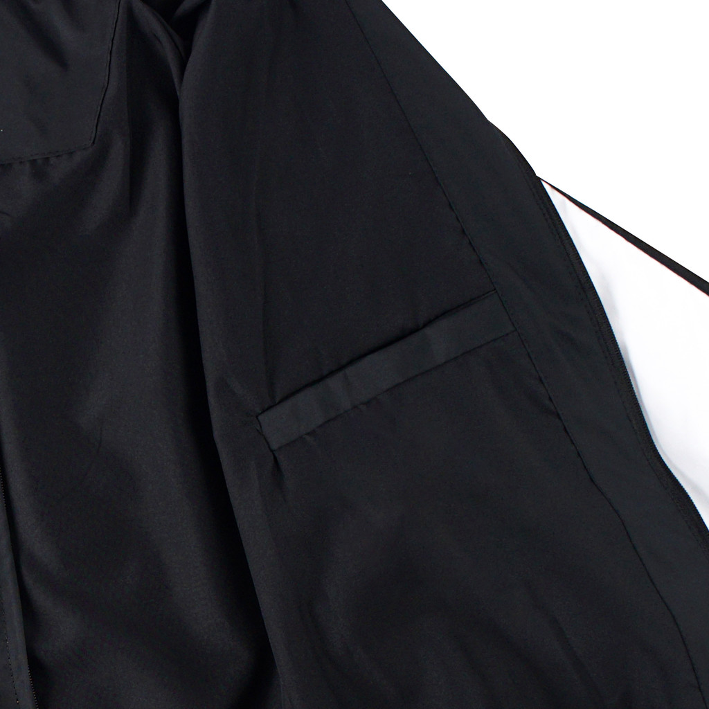 Troy Company Jacket Tracktop Black White Timeless - Jaket Tracktop Hitam Putih JTT 3307