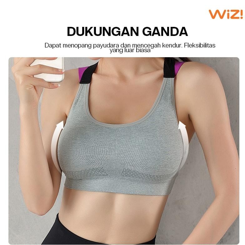Eelic Wizi Bh Olahraga Wanita Bra Tali Ganda Sports Bra Double Layer Bra (Bh16) Da-17