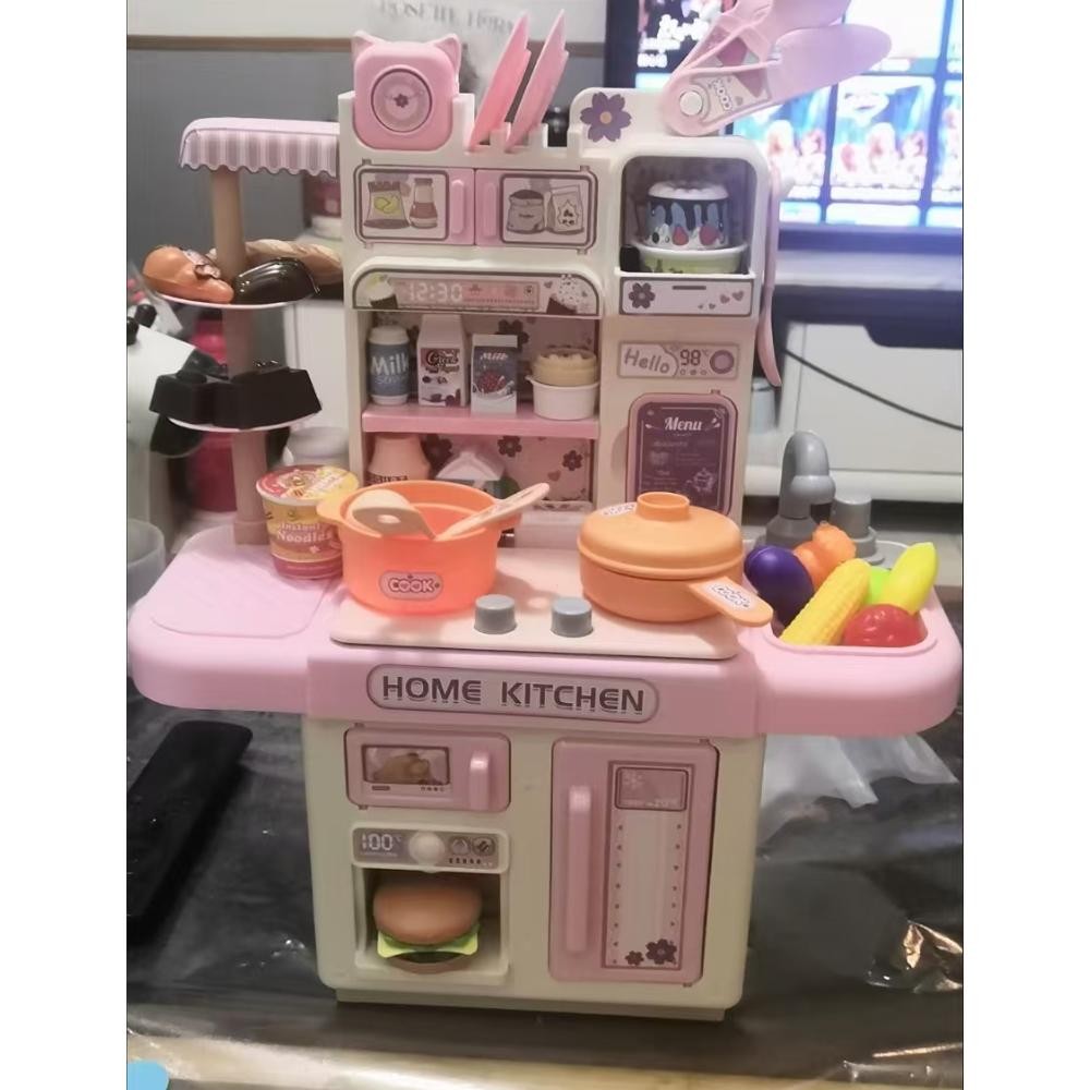 Viral Mainan Dapur Anak Kitchen Set Jumbo Dengan Wastafel & Fungsi Semprot, Set Masak Masakan Diy H-