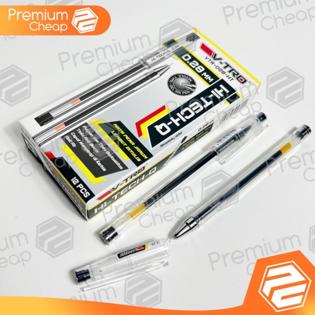 

Special [12 Pcs] Pulpen Pen Gel Hi Tech Hitech Vtro Murah 0.28Mm Ukd-23