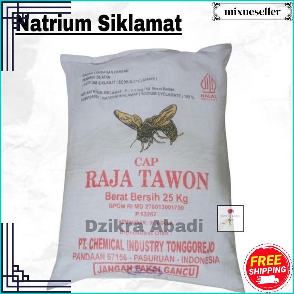 

Sodium Siklamat Natrium Siklamat Pemanis Buatan Raja Tawon 100 Gr Cod