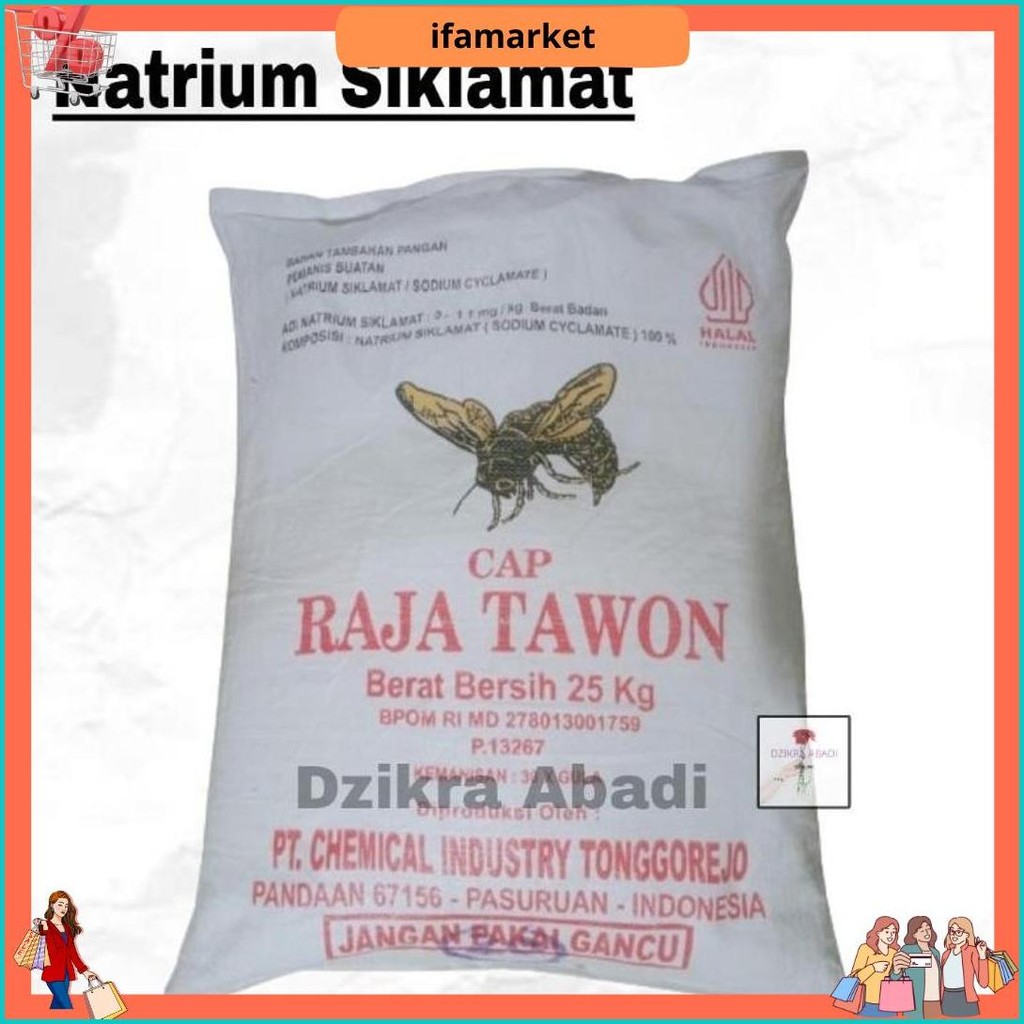 

Sodium Siklamat Natrium Siklamat Pemanis Buatan Raja Tawon 100 Gr Terlaris