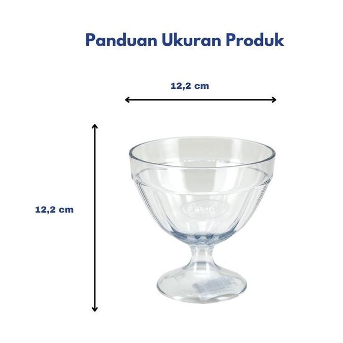 Onyx, Gelas Es Krim 400ml: Plastik SAN, Aman untuk Minuman, Bebas BPA, ACG11