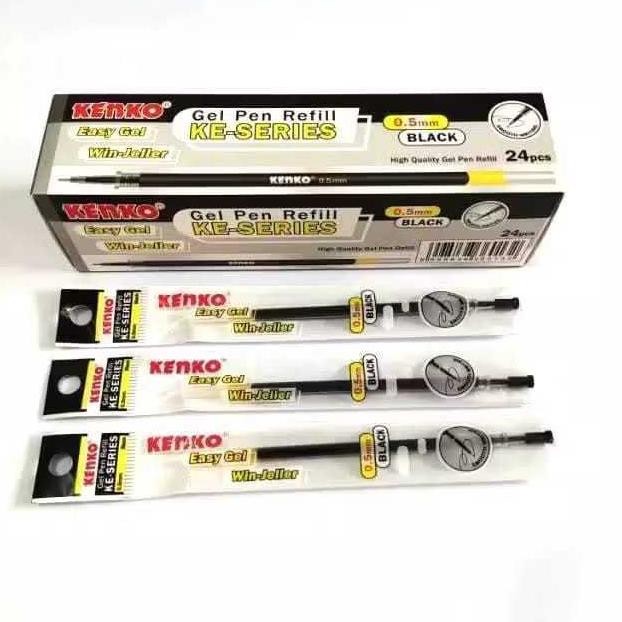 

[Kecil Kenko Refill Easy Gel Biru / Refill Easy Gel Hitam Ke-Series 0.5Mm Me-95