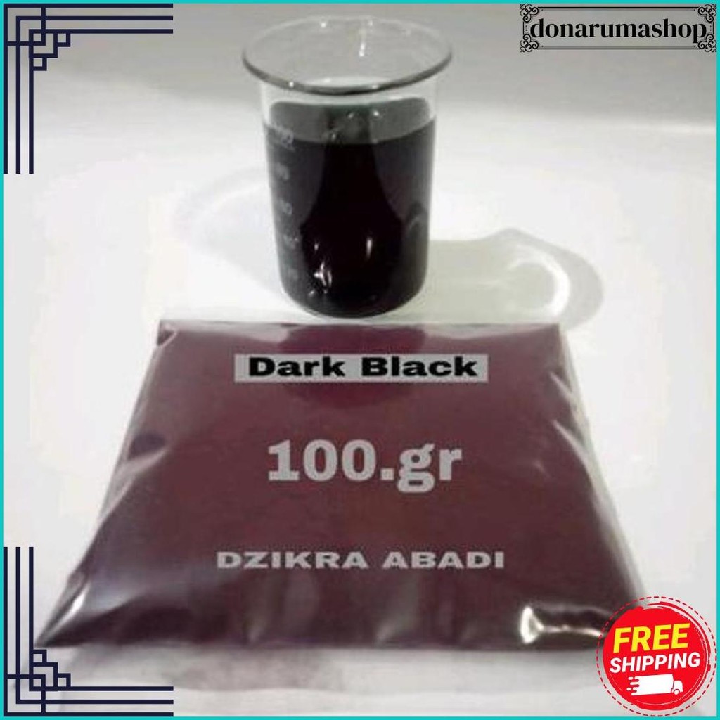Pewarna Makanan Bubuk Dark Black Hitam 100.Gr Gratis Ongkir