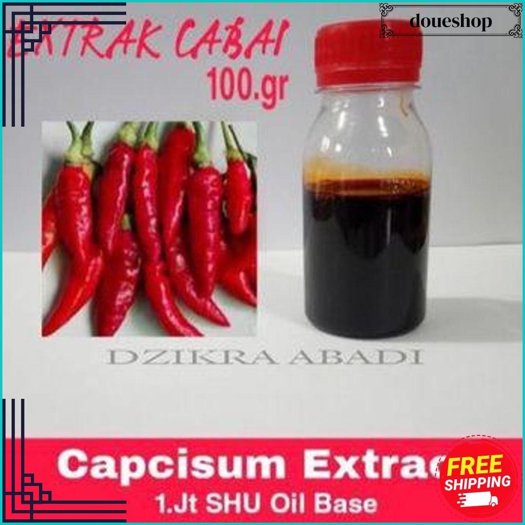 

Ekstrak Cabe Cabai Merah Murni / Pure Capsicum 1.Juta Shu 100.Gr Cod