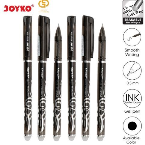 

Promo..!!! (1 Lusin / 12 Pcs) Erasable Gel Pen Pulpen Pena Bisa Dihapus Joyko Gp-279 Shokyo 0.5 Mm My56