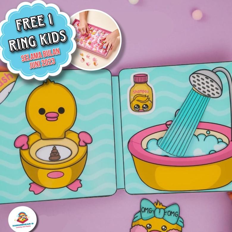 Paper Duck - Quiet Book - Duck (Bebek Viral) MURAH